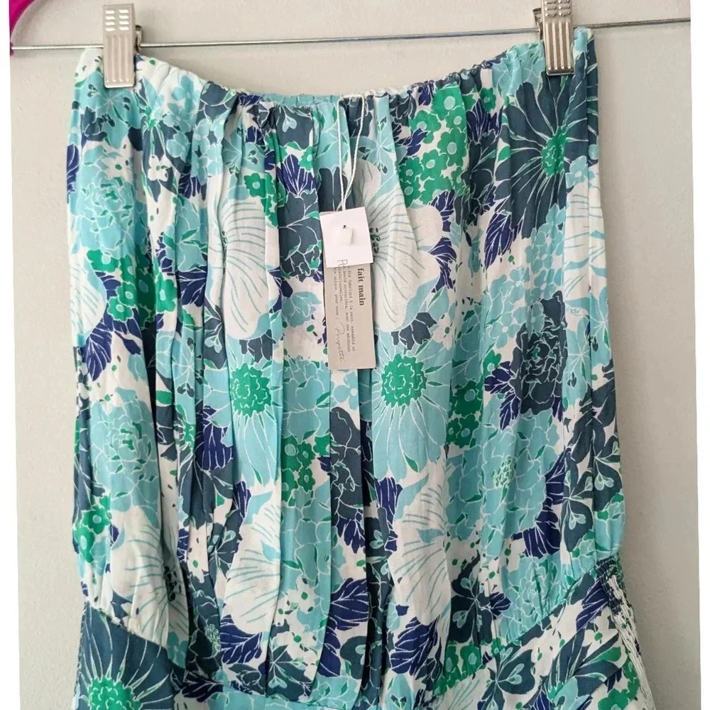 Poupette St. Barth Ambra Dress in Aqua Floral - Picture 5 of 8